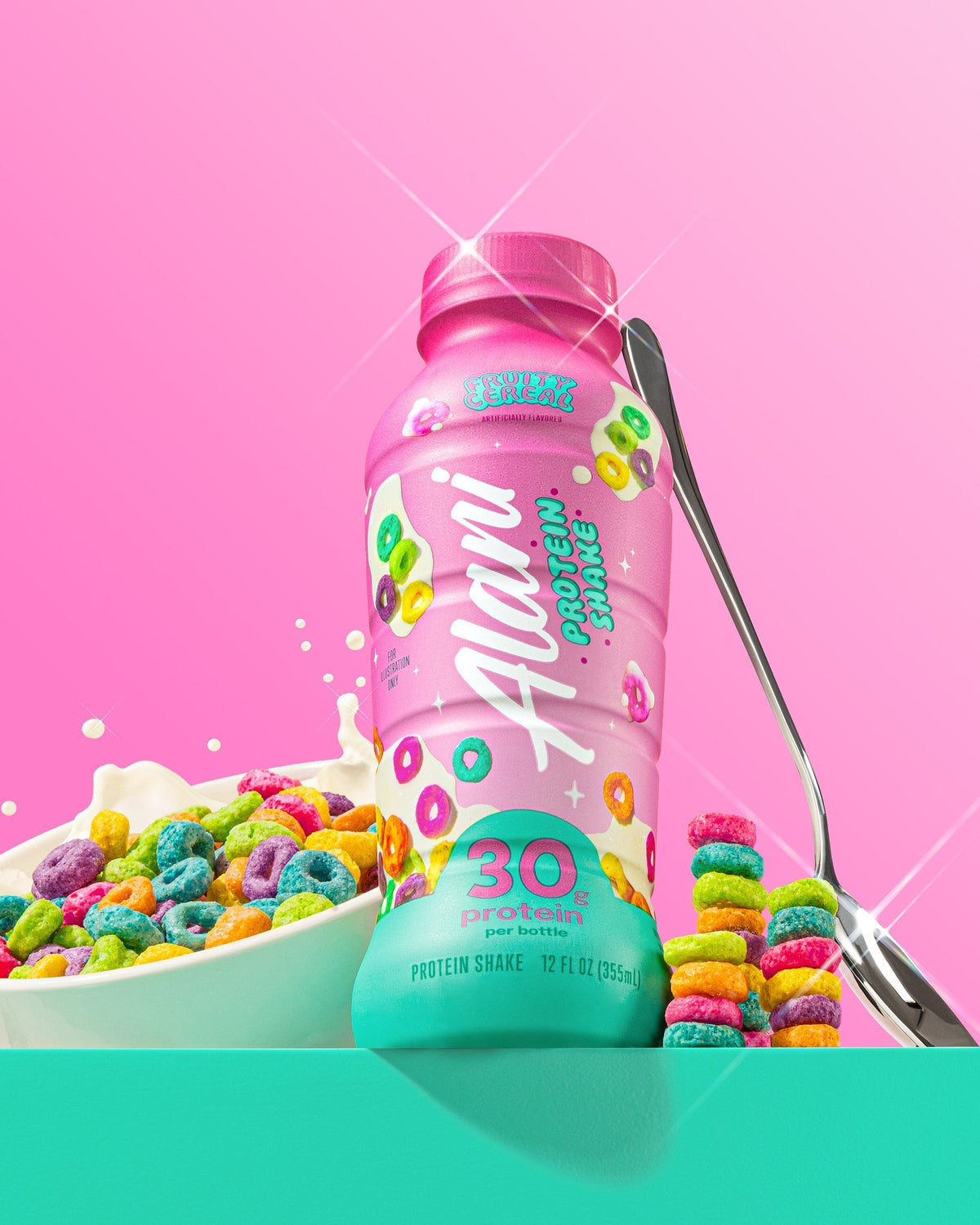 Alani Nu 30g protein shake - fruity cereal O8 - image 3