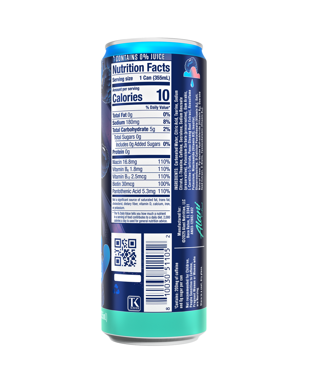 Alani Nu Energy Drink - Breezeberry S6 - image 3