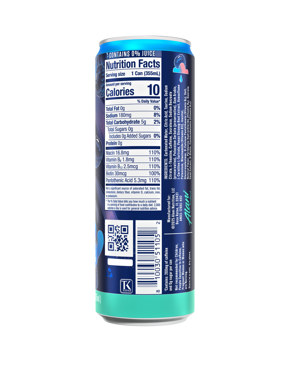 Alani Nu Energy Drink - Breezeberry S6 - image 3