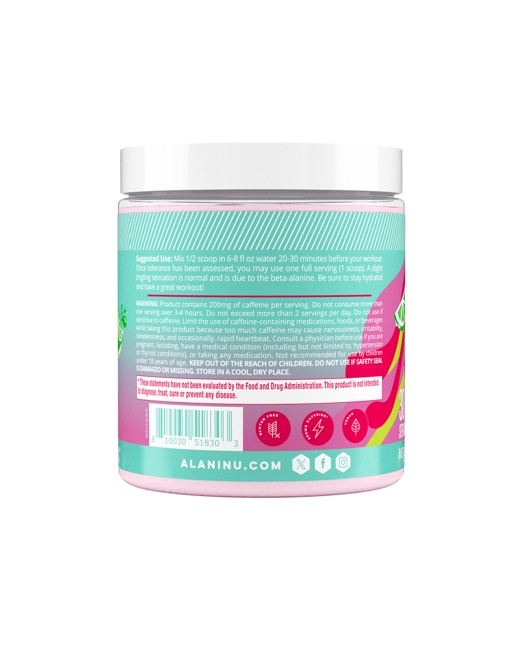 Alani Nu Pre-Workout - Cherry Twist D8 - image 3