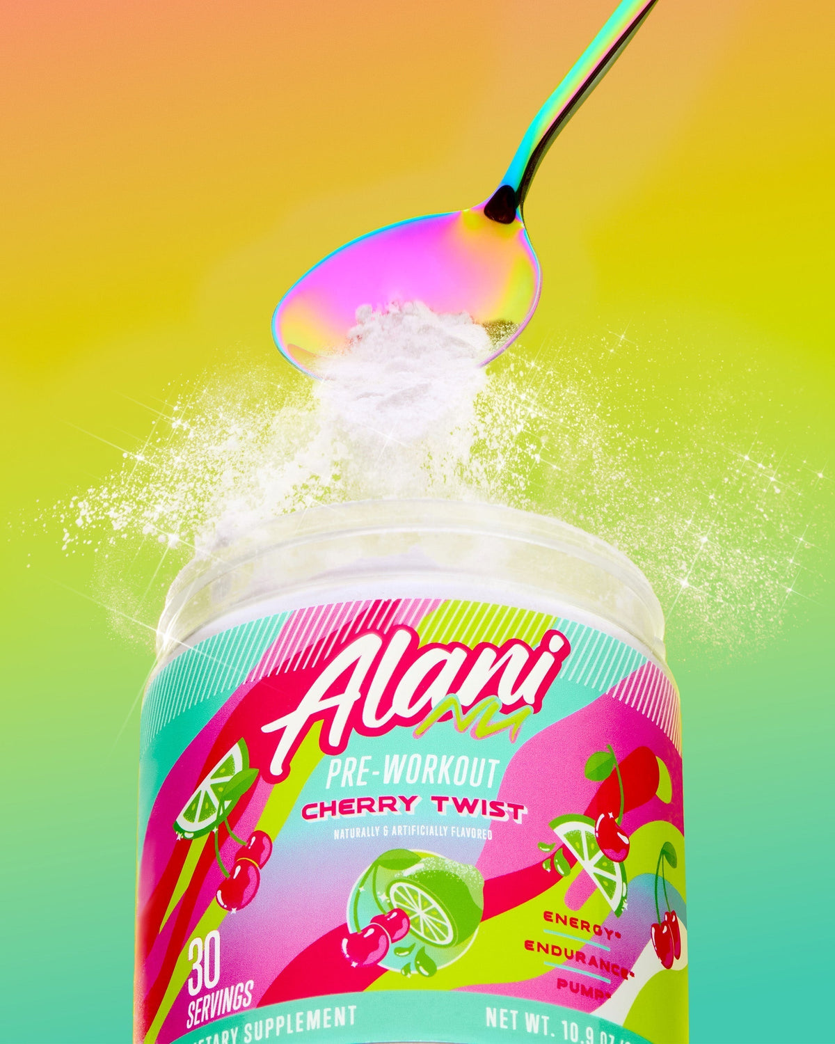 Alani Nu Pre-Workout - Cherry Twist D8 - image 5