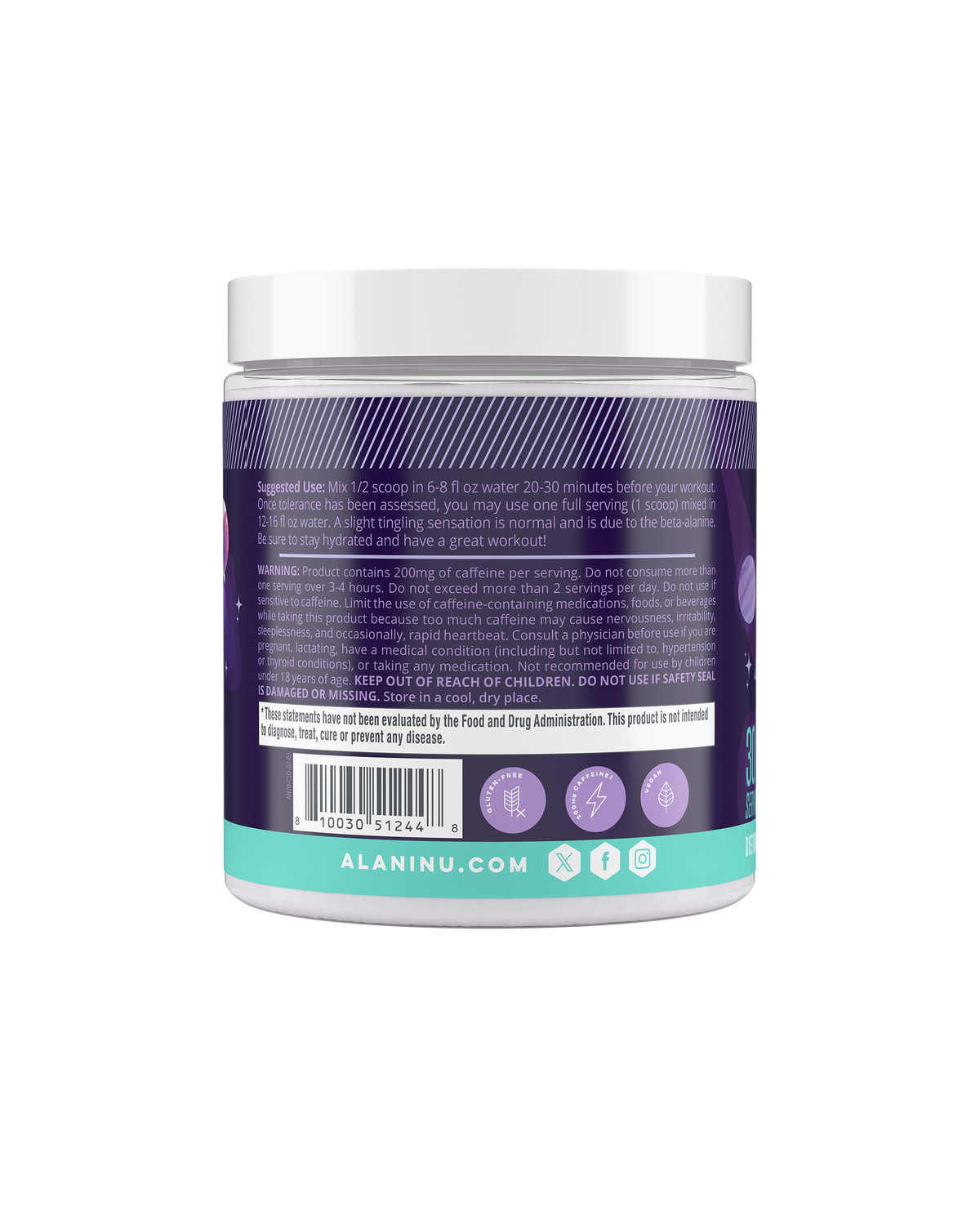 Alani Nu Pre-Workout - Cosmic Stardust C7 - image 3