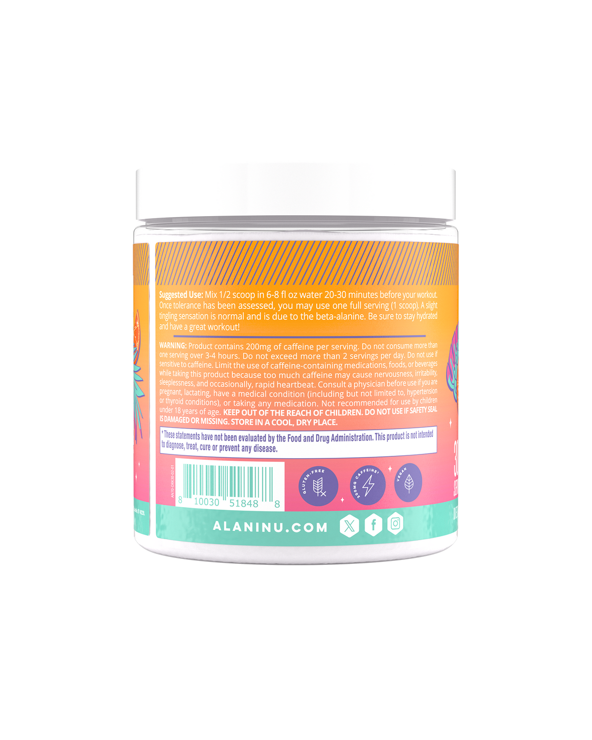 Alani Nu Pre-Workout - Orange Kiss S9 - image 3