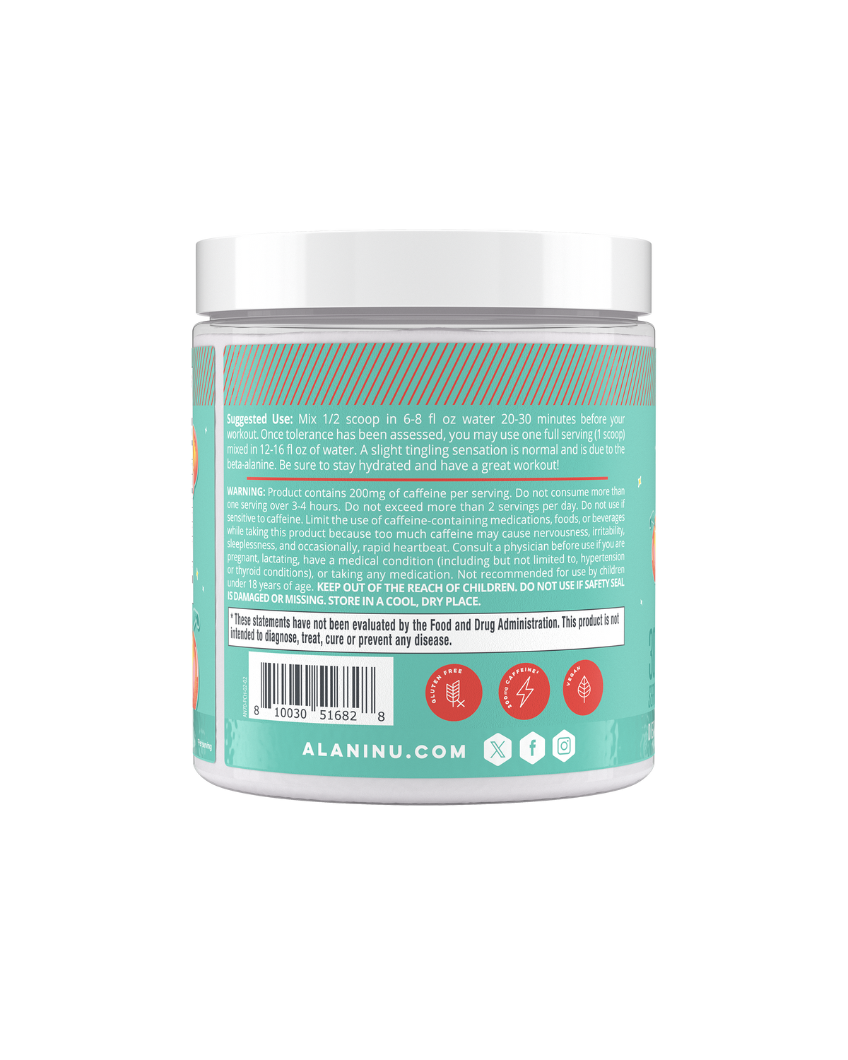 Alani Nu Pre-Workout - Juicy Peach N5 - image 3