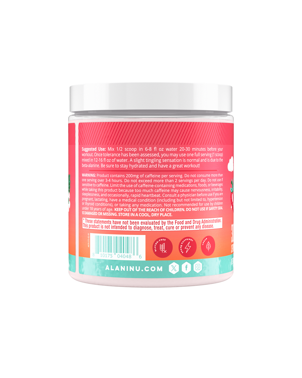 Alani Nu Pre-Workout - Strawberry Sunrise E3 - image 3