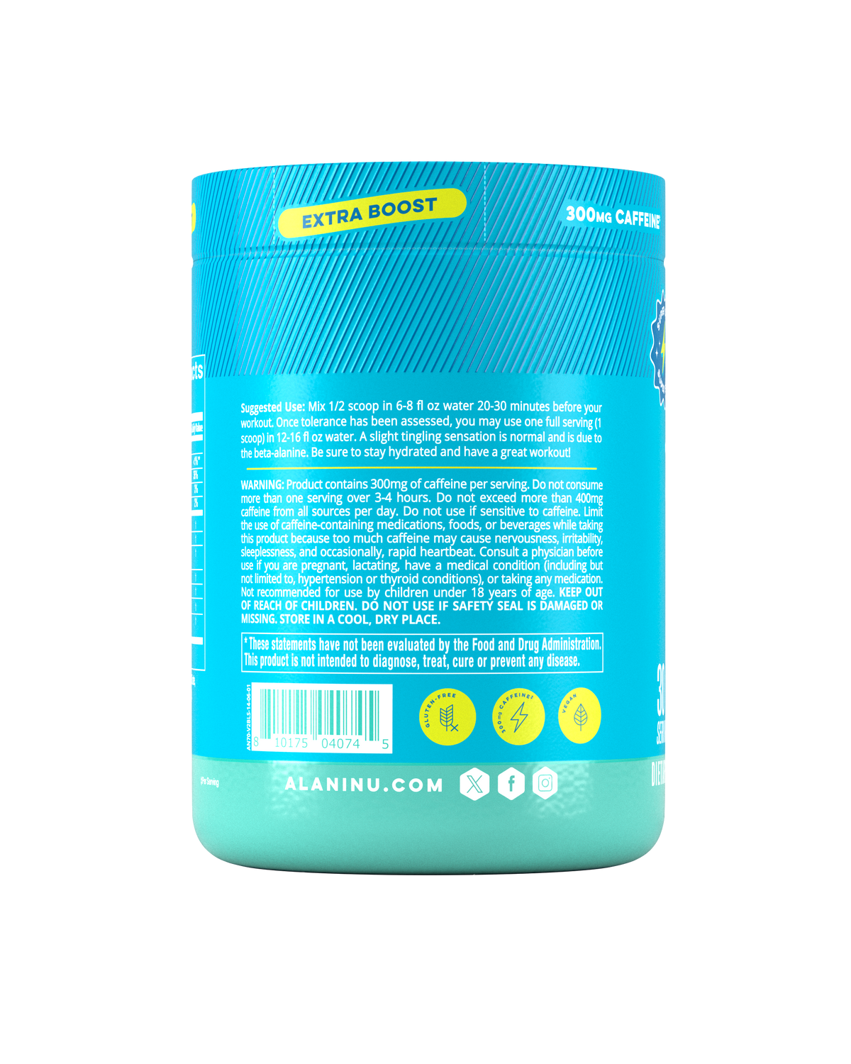 Alani Nu Pre-Workout+ - Blue Slush F3 - image 3