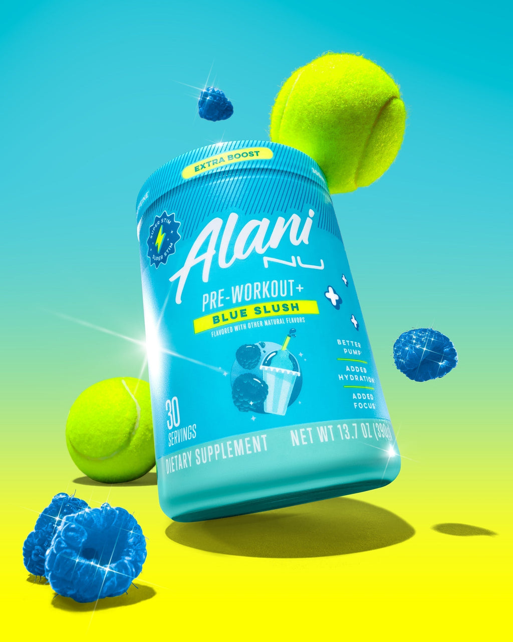 Alani Nu Pre-Workout+ - Blue Slush F3 - image 4