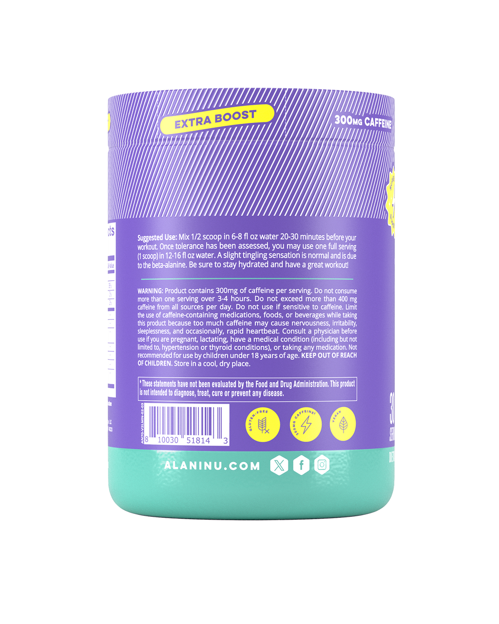 Alani Nu Pre-Workout+ - Frozen Lemonade O7 - image 3
