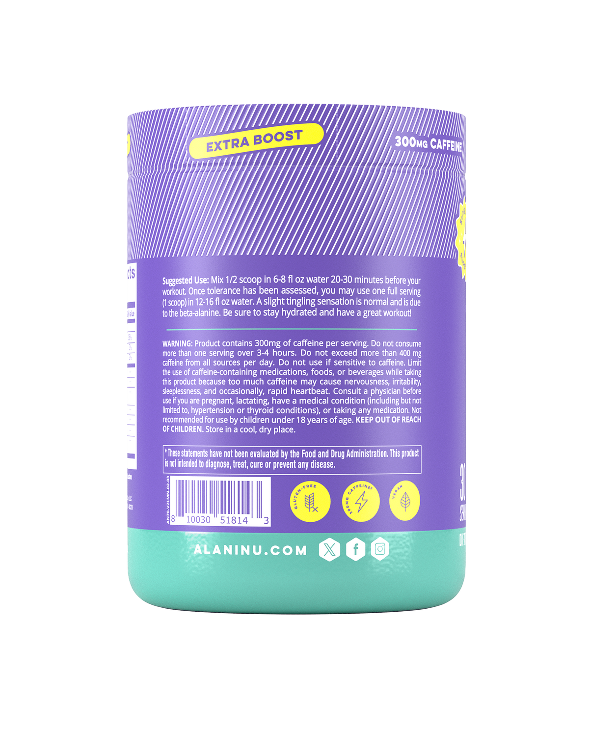 Alani Nu Pre-Workout+ - Frozen Lemonade O7 - image 3