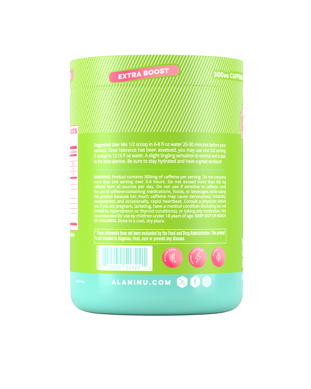 Alani Nu Pre-Workout+ - Kiwiberry B1 - image 3