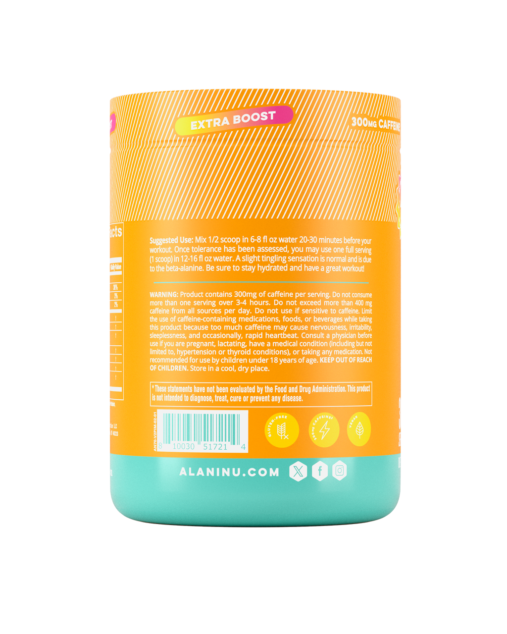 Alani Nu Pre-Workout+ - Paradise Swirl C8 - image 3