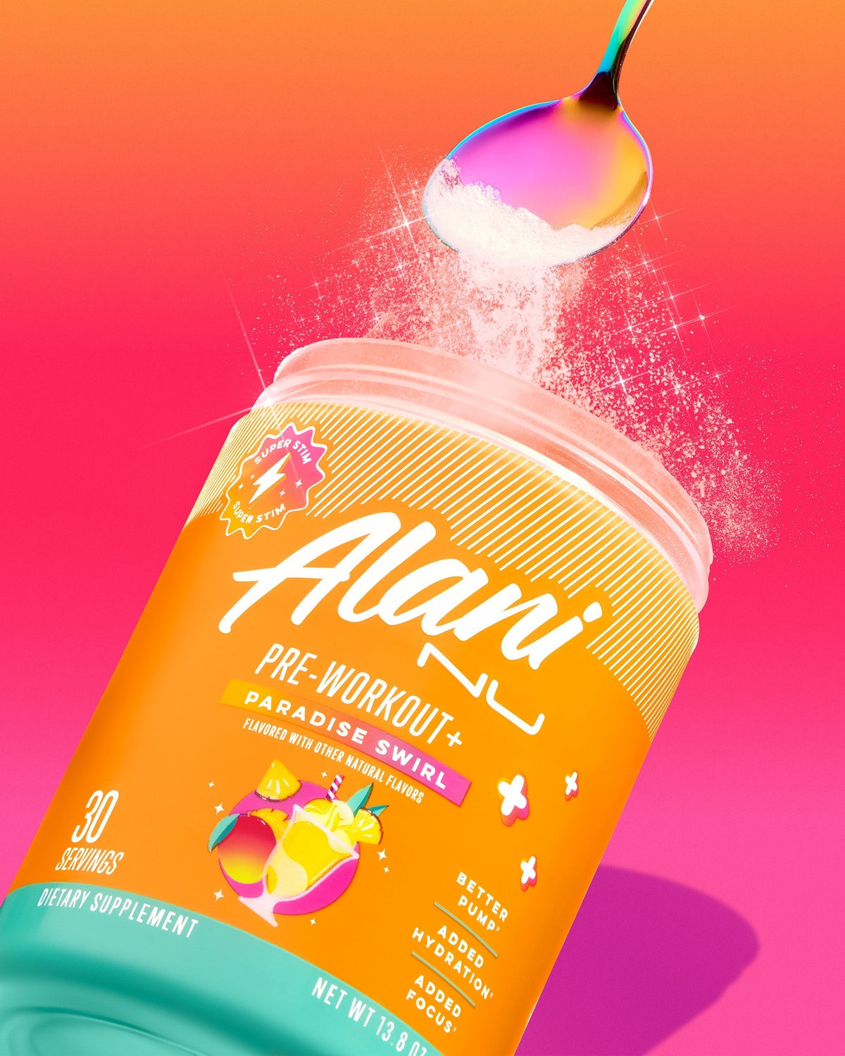 Alani Nu Pre-Workout+ - Paradise Swirl C8 - image 5