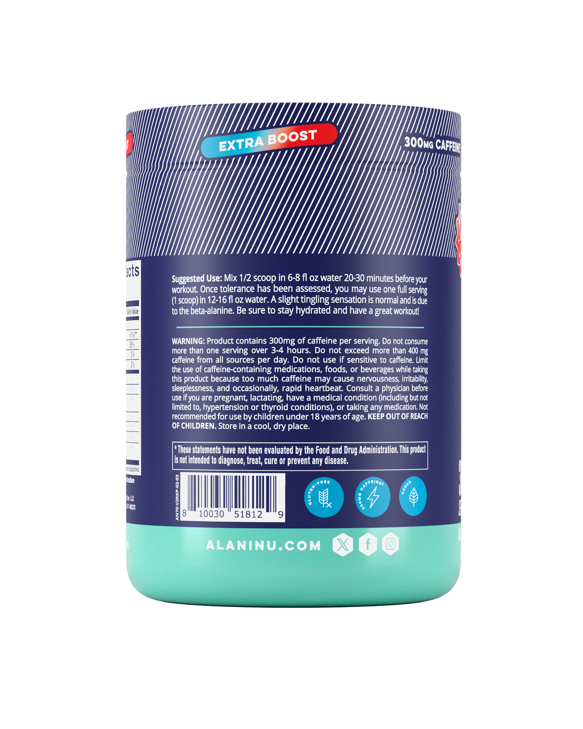 Alani Nu Pre-Workout+ - Rocket Pop P1 - image 3