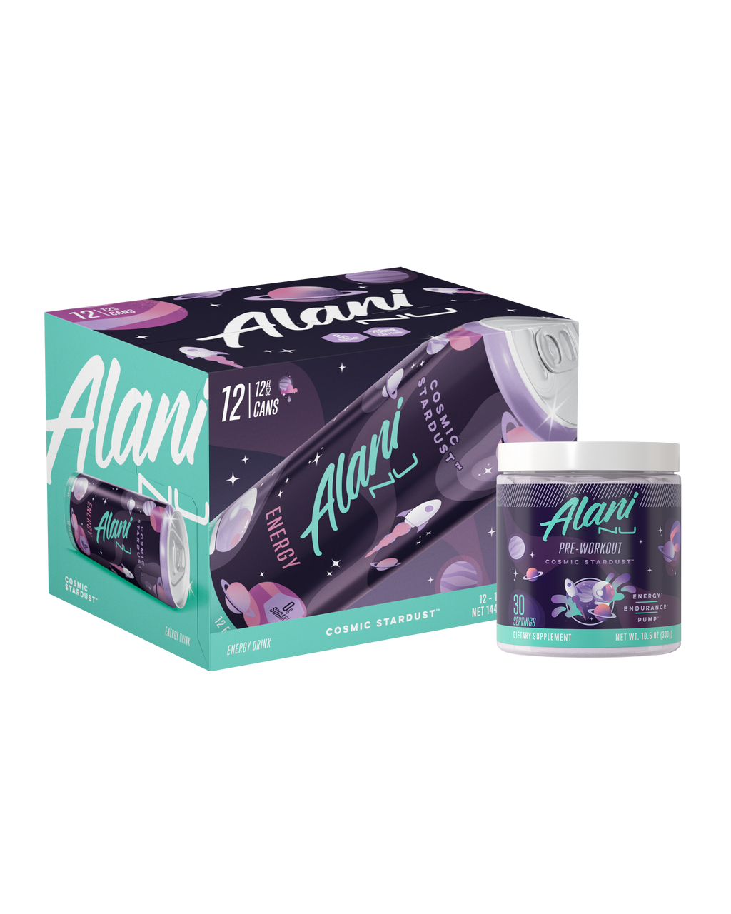 Alani Nu Energy Drink & Pre-Workout - Cosmic Stardust I6 - image 1