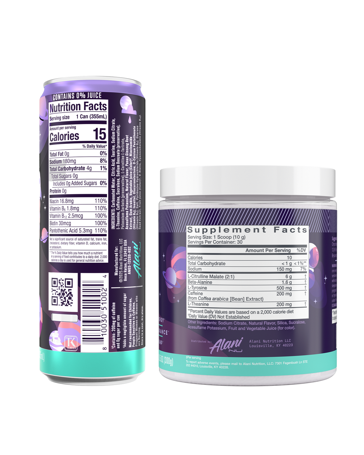 Alani Nu Energy Drink & Pre-Workout - Cosmic Stardust I6 - image 2