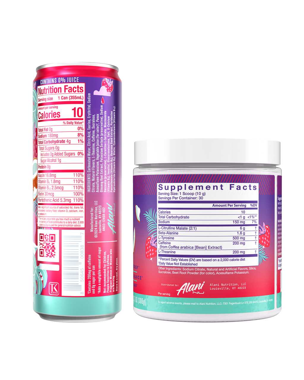 Alani Nu Energy Drink & Pre-Workout - Hawaiian Shaved Ice D5 - image 3