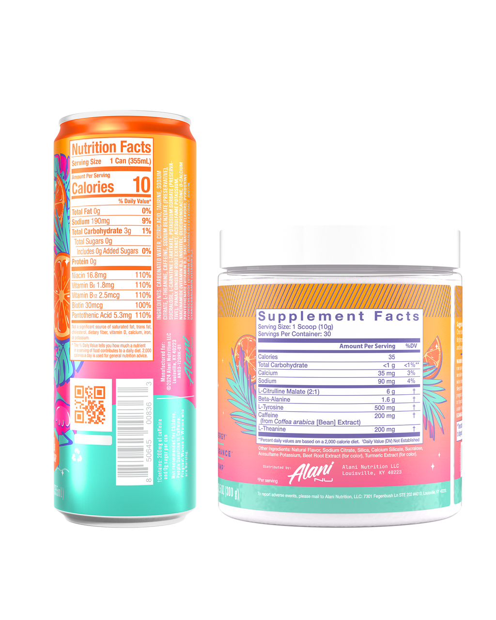 Alani Nu Energy Drink & Pre-Workout - Orange Kiss R9 - image 3