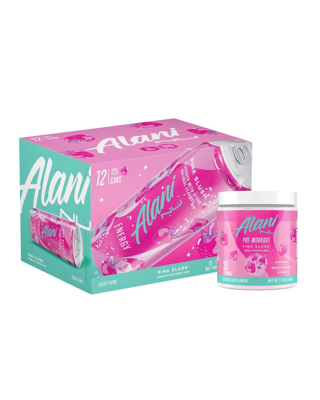 Alani Nu Energy Drink & Pre-Workout - Pink Slush S6 - image 1
