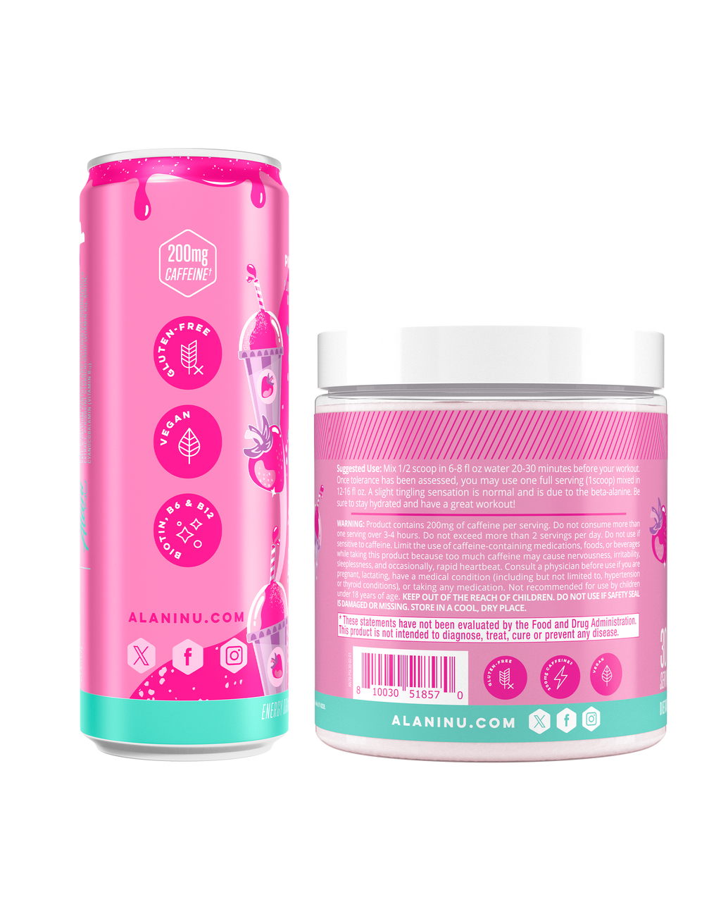 Alani Nu Energy Drink & Pre-Workout - Pink Slush S6 - image 2