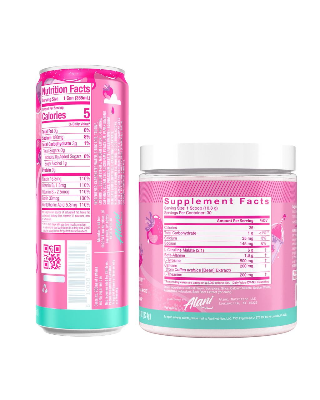Alani Nu Energy Drink & Pre-Workout - Pink Slush S6 - image 3