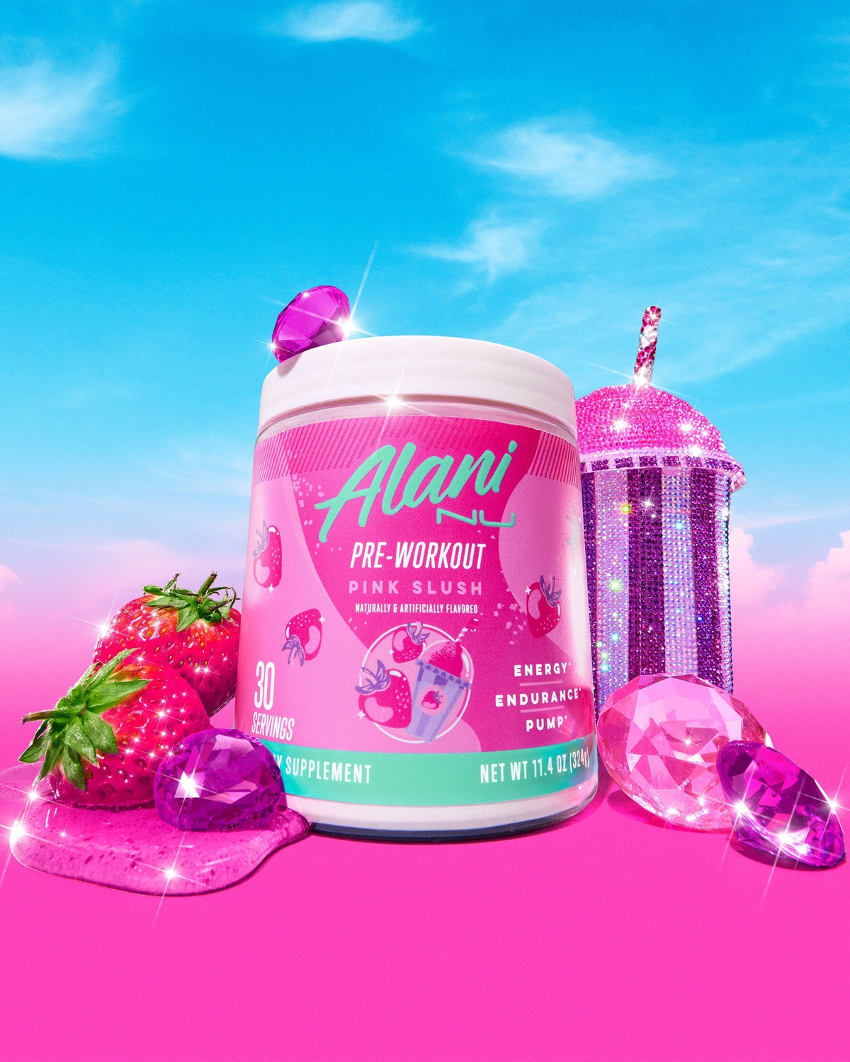 Alani Nu Energy Drink & Pre-Workout - Pink Slush S6 - image 5