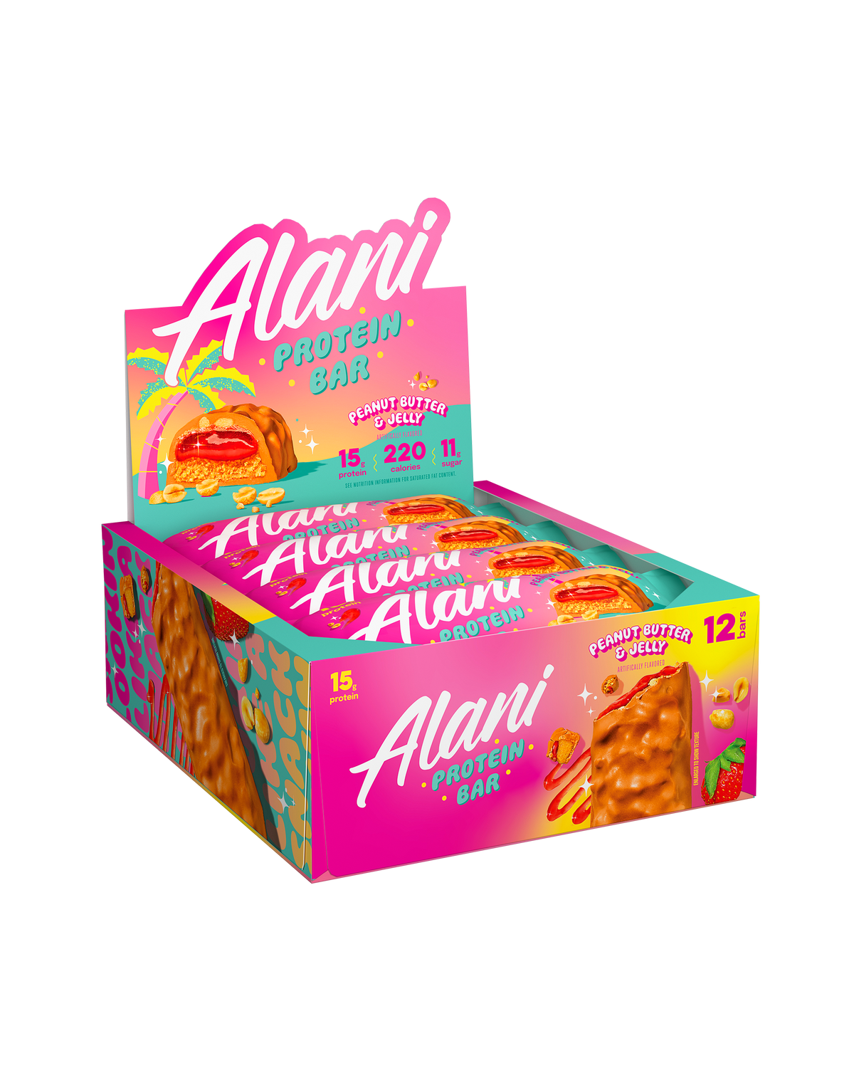 Alani Nu Protein Bar - Peanut Butter & Jelly U9 - image 4