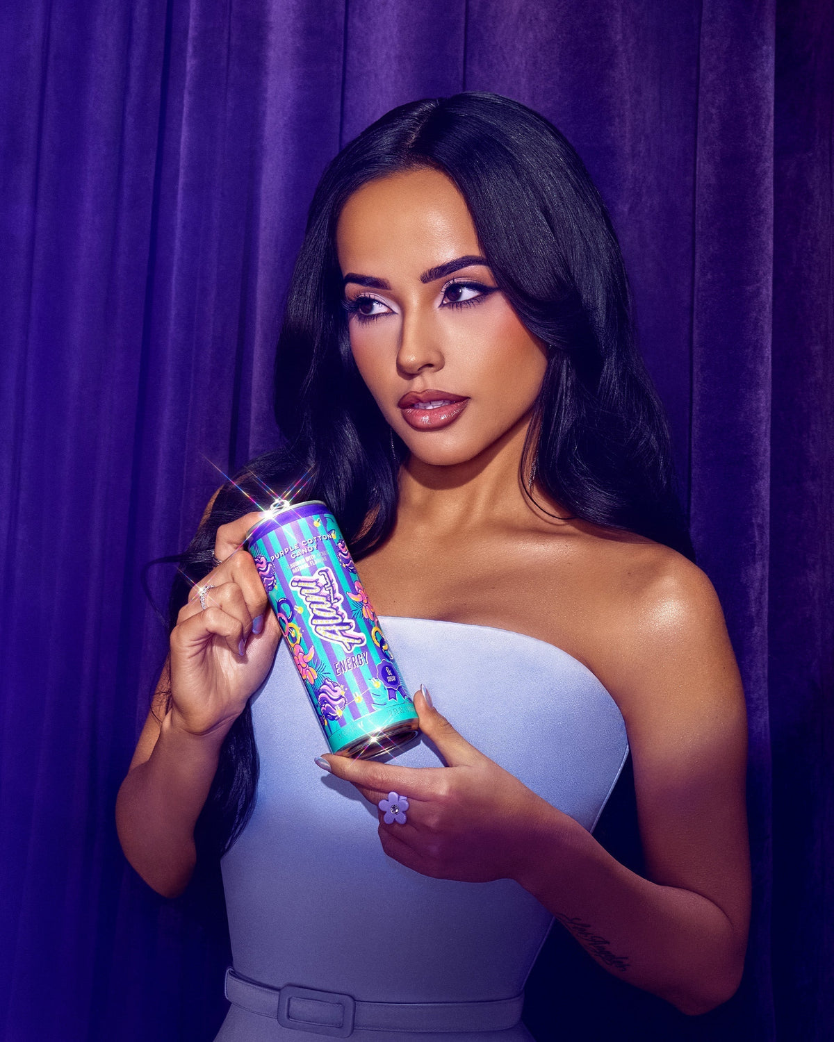 Alani Nu Energy Drink - Purple Cotton Candy F7 - image 4