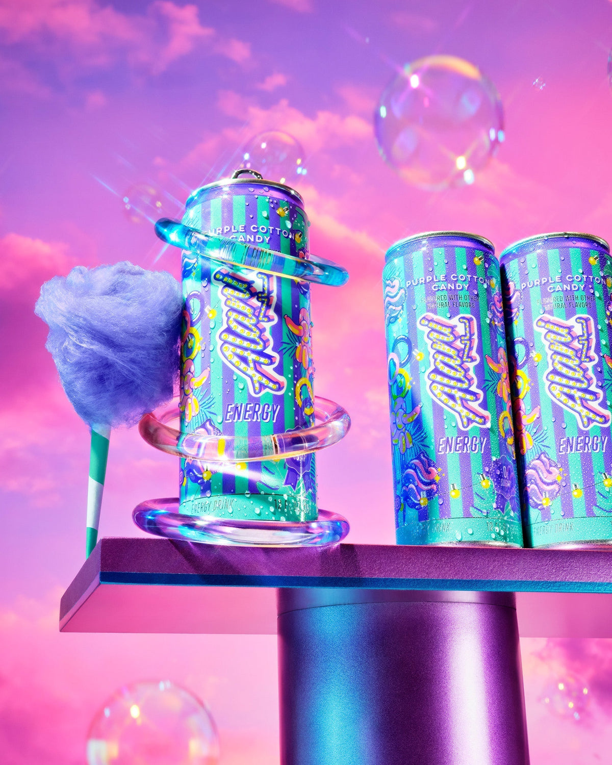 Alani Nu Energy Drink - Purple Cotton Candy F7 - image 5