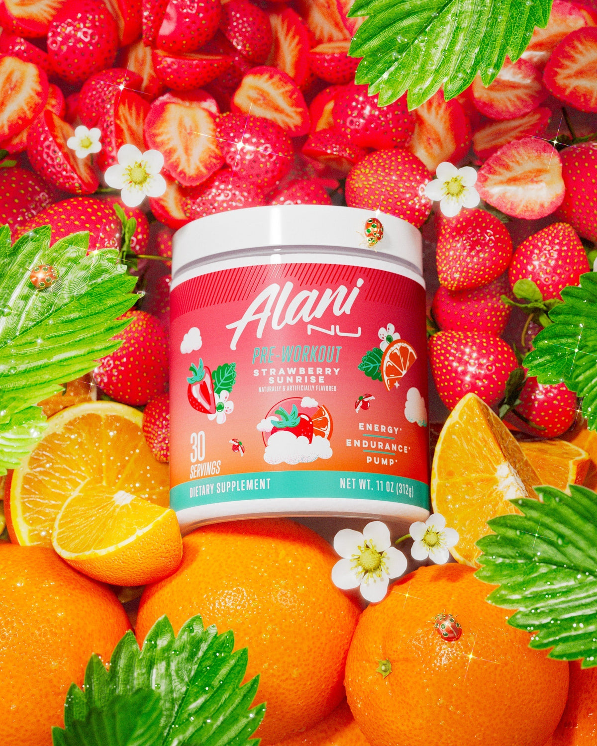 Alani Nu Pre-Workout - Strawberry Sunrise E3 - image 4