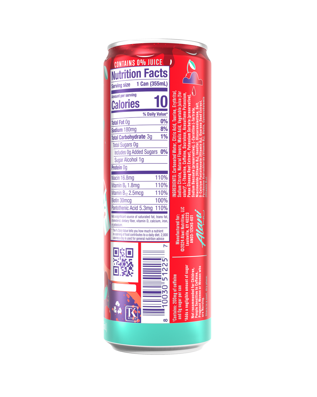 Alani Nu Energy Drink - Cherry Slush C6 - image 3