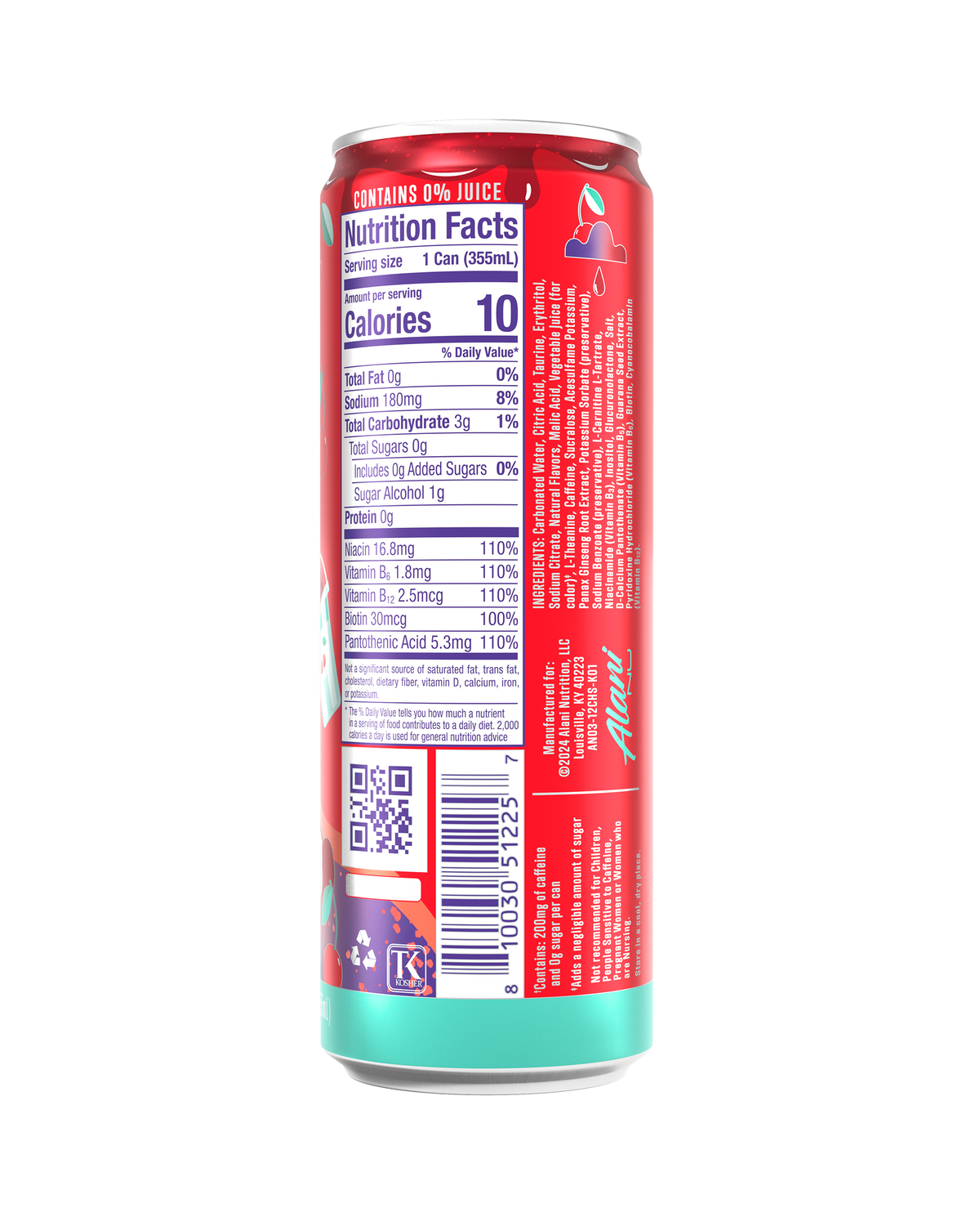 Alani Nu Energy Drink - Cherry Slush C6 - image 3