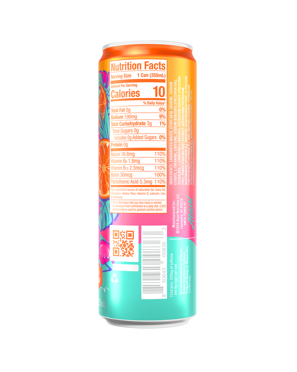 Alani Nu Energy Drink - Orange Kiss X8 - image 3