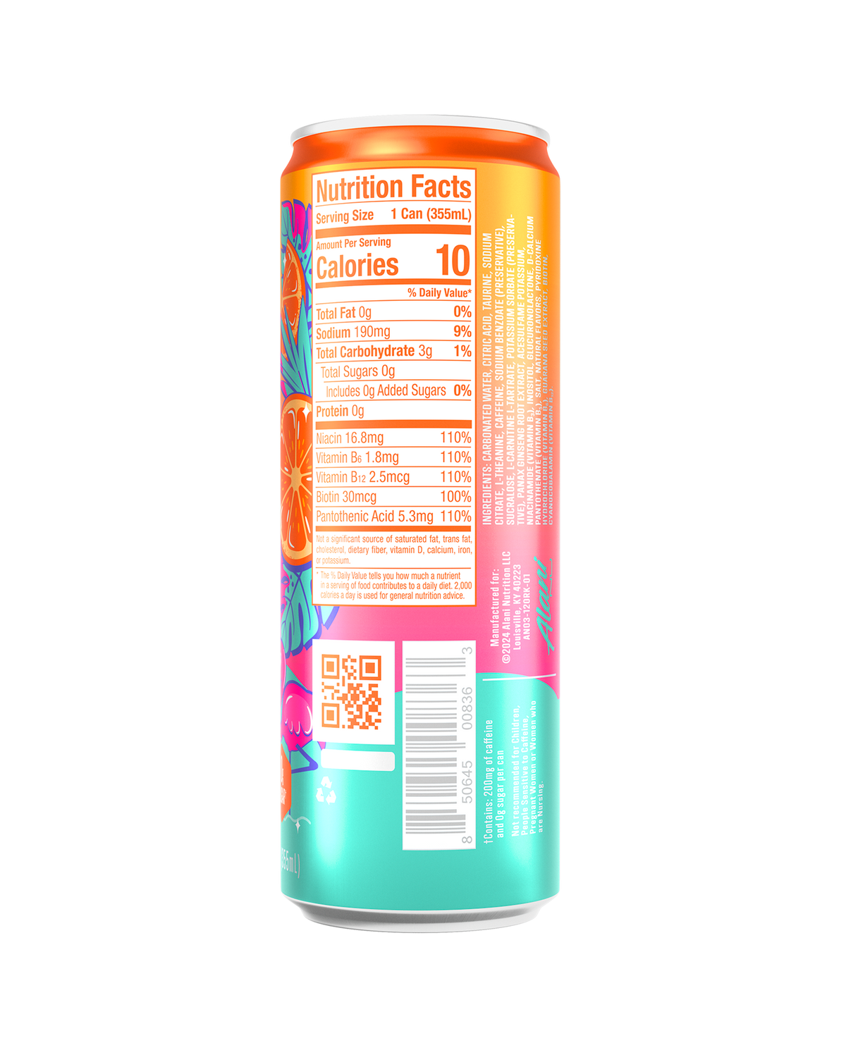 Alani Nu Energy Drink - Orange Kiss X8 - image 3