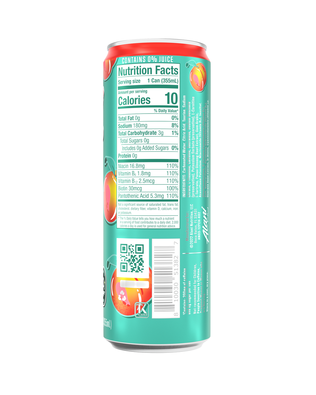 Alani Nu Energy Drink - Juicy Peach K4 - image 3