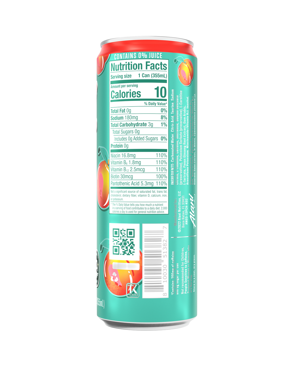 Alani Nu Energy Drink - Juicy Peach K4 - image 3