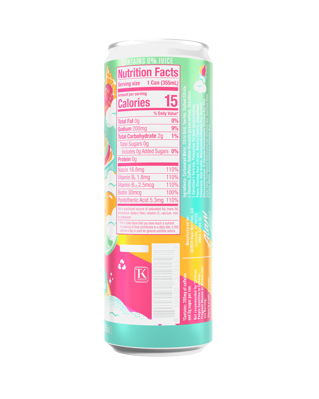 Alani Nu Energy Drink - Sherbet Swirl X1 - image 3