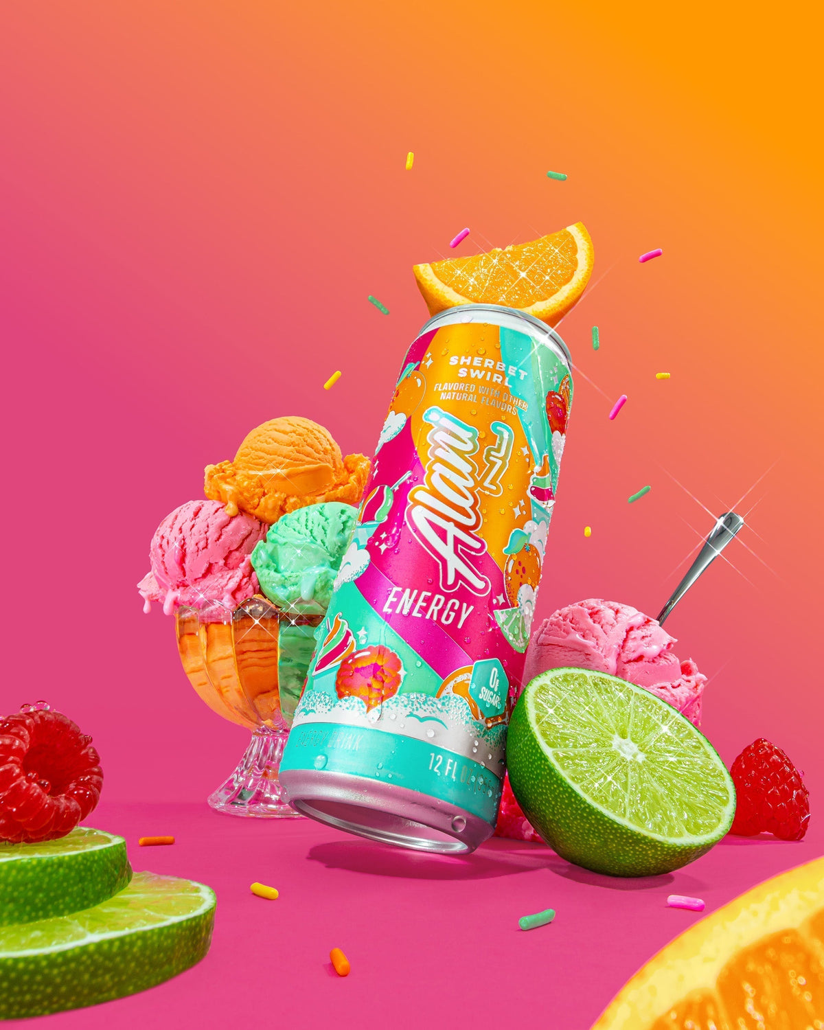 Alani Nu Energy Drink - Sherbet Swirl X1 - image 4