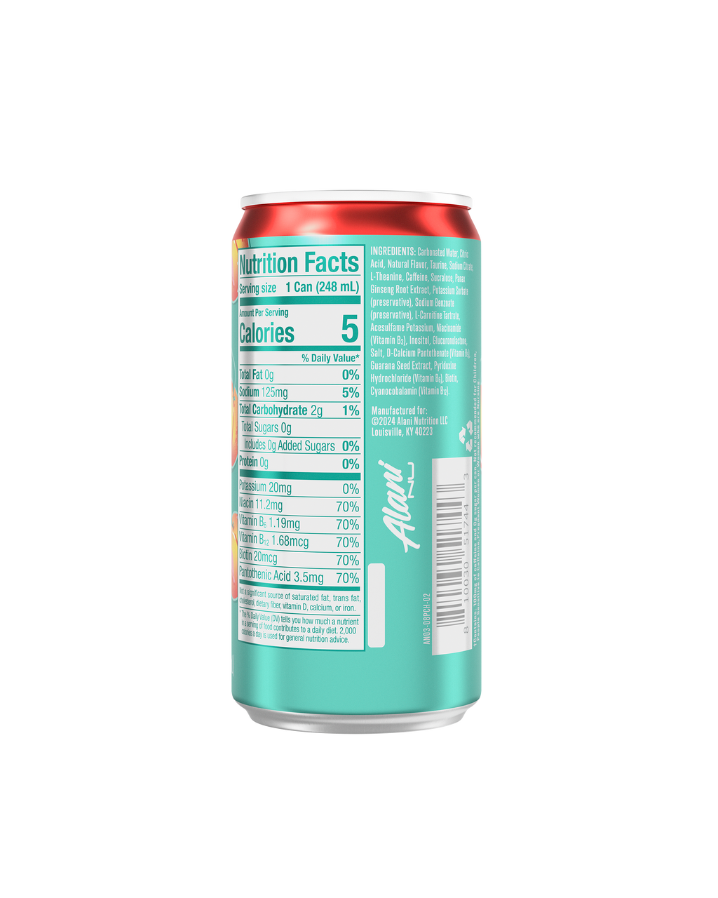 Alani Nu Mini Energy - Juicy Peach B2 - image 3