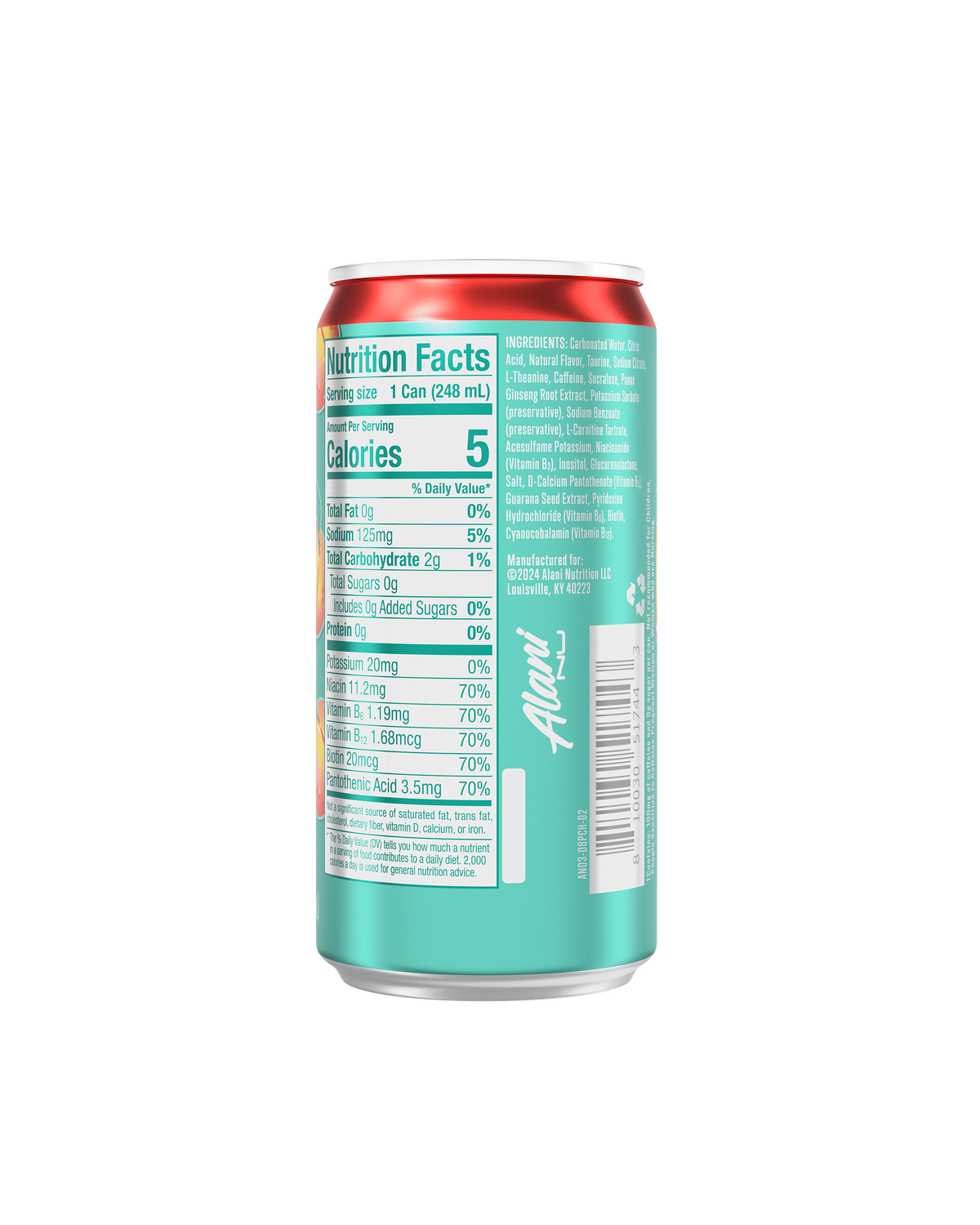 Alani Nu Mini Energy - Juicy Peach B2 - image 3
